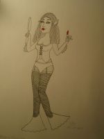 Mermaid and fishnets